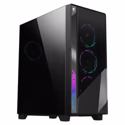 Gigabyte GB-AC500G ST, Midi Tower, PC, Noir, ATX, EATX, micro ATX, Mini-ITX, Verre, Plastique, Acier, Jouer