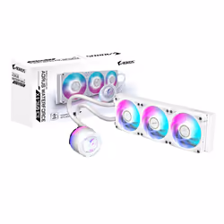 Gigabyte AORUS WATERFORCE X II 360I, Refroidisseur de liquide tout-en-un, 12 cm, 72 cfm, Blanc