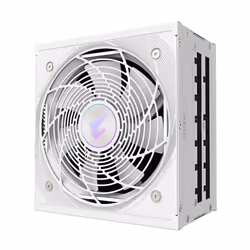 GIGABYTE AORUS ELITE P850W ICE Alimentation - PCIe 5.0, 80 PLUS Platinum, Conception entièrement modulaire, Ventilateur de 120 mm, Compatible ATX 3.0, Prise EU