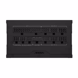 GIGABYTE AORUS ELITE P1000W ICE Alimentation - PCIe 5.0, 80 PLUS Platinum, Conception entièrement modulaire, Ventilateur de 120 mm, Compatible ATX 3.0, Prise EU