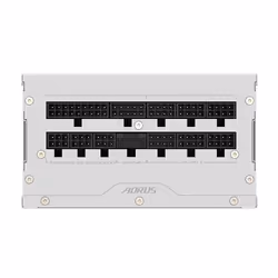 GIGABYTE AORUS ELITE P1000W ICE Alimentation - PCIe 5.0, 80 PLUS Platinum, Conception entièrement modulaire, Ventilateur de 120 mm, Compatible ATX 3.0, Prise EU