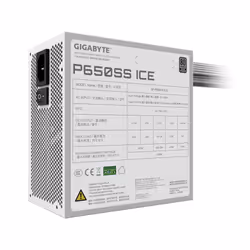 GIGABYTE P650SS ICE Bloc d'Alimentation - PCIe 5.0, 80 PLUS Silver, Ventilateur 120 mm, Compatible ATX 3.0, Prise EU - Vue supplémentaire 6