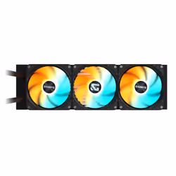 GIGABYTE GAMING 360 Refroidisseur Liquide pour CPU - 3x120 mm Ventilateurs ARGB, Mécanisme d'emboîtement coulissant, DAISY-CHAIN, Compatible Intel LGA 1851 et AMD AM5