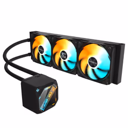 GIGABYTE GAMING 360 Refroidisseur Liquide pour CPU - 3x120 mm Ventilateurs ARGB, Mécanisme d'emboîtement coulissant, DAISY-CHAIN, Compatible Intel LGA 1851 et AMD AM5 - Vue supplémentaire 4