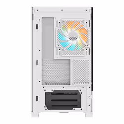 GIGABYTE C201 PANORAMIC ICE Boîtier PC – Moyen Tour, m-ATX, compatible radiateur 360 mm, 3 ventilateurs préinstallés, USB 3.0, compatible RGB Fusion - Vue supplémentaire 5