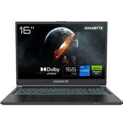 GIGABYTE G6 KF Gaming - 16,0 pouces, 165Hz FHD+, Intel Core i7-13620H, RTX 4060 GPU, 16GB DDR5 4800MHz, 1 x Gen4 1TB SSD, Win11 Home, Garantie 2 ans,