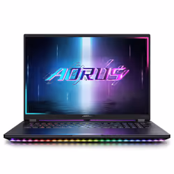 GIGABYTE AORUS MASTER 18 BZH Ordinateur Portable Gaming - 18,0“, 240Hz WQXGA, Intel Core 275HX, NVIDIA RTX 5090 GPU, 64Go DDR ...