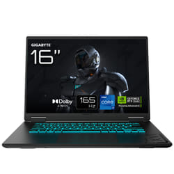 GIGABYTE GAMING A16 CTHI3FR894SD laptop Intel Core i7-13620H 16" PC portable RAM NVIDIA GeForce RTX 5050 Wi-Fi 6E DOS gratuit Français Noir