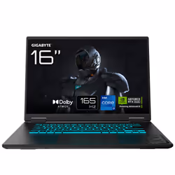 GIGABYTE GAMING A16 Ordinateur Portable – 16, 165Hz WUXGA, Intel Core i5-13620H, RTX 5050, 16Go DDR5 5200MHz, SSD Gen4 1To, D ...