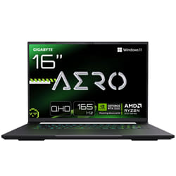 GIGABYTE AERO X16 Ordinateur Portable Gaming - 16", 165Hz WQXGA, Ryzen 9 AI 270, RTX 5070, 16Go DDR5 5200MHz, SSD Gen4 1To, Windows 11 Home, Garantie 2 ans, Dolby Atmos, AERO X16 3WHL3FRC94AH
