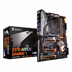 Gigabyte Z370 AORUS Gaming 7, Intel, LGA 1151 (Emplacement H4), Intel® Core™ i3, Intel® Core™ i5, Intel® Core™ i7, LGA 1151 ( ...