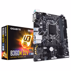 Gigabyte B360M D2V, Intel, LGA 1151 (Emplacement H4), Intel® Core™ i3, Intel® Core™ i5, Intel® Core™ i7, Intel® Pentium®, LGA ...