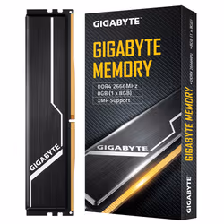 Gigabyte GP-GR26C16S8K1HU408, 8 Go, 1 x 8 Go, DDR4, 2666 MHz, 288-pin DIMM, Noir