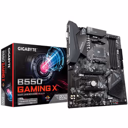 Gigabyte B550 Gaming X, AMD, Emplacement AM4, AMD Ryzen™ 3 de 3e génération, AMD Ryzen 5 de 3e génération, AMD Ryzen™ 7 de 3e ...
