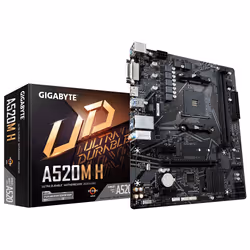 Gigabyte A520M H (rev. 1.0) AMD A520 Emplacement AM4 micro ATX
