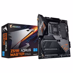 Gigabyte Z590 AORUS MASTER, Intel, LGA 1200 (Socket H5), Intel® Celeron®, Intel® Core™ i3, Intel® Core™ i5, Intel® Core™ i7, ...