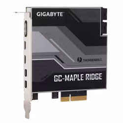 Gigabyte GC-MAPLE RIDGE carte et adaptateur d'interfaces Interne DisplayPort, Mini DisplayPort, Thunderbolt 4, USB 3.2 Gen 2 (3.1 Gen 2)