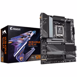 Gigabyte X670 AORUS ELITE AX, AMD, Emplacement AM5, AMD Ryzen™ 7, Emplacement AM5, 192 Go, DDR5-SDRAM