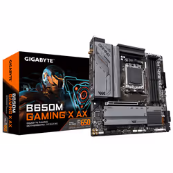 Gigabyte B650M GAMING X AX, AMD, Emplacement AM5, AMD Ryzen™ 3, AMD Ryzen™ 5, AMD Ryzen™ 7, AMD Ryzen 9 7th Gen, Emplacement ...