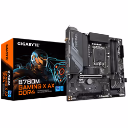 Gigabyte B760M GAMING X AX DDR4, Intel, LGA 1700, Intel® Celeron®, Intel® Core™ i3, Intel® Core™ i5, Intel® Core™ i7, Intel®  ...