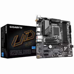 Gigabyte B760M DS3H AX, Intel, LGA 1700, Intel® Celeron®, Intel® Core™ i3, Intel® Core™ i5, Intel® Core™ i7, Intel® Core™ i9, ...