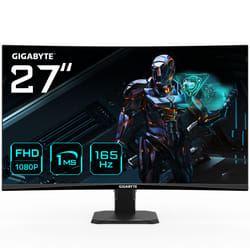 GIGABYTE Moniteur de jeu GS27F 27" FHD - 1920 x 1080 (FHD), 165Hz, 1ms, 300 cd/m², FreeSync Premium, prêt pour HDR, HDMI 2.0, DisplayPort 1.4