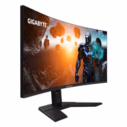 GIGABYTE GS34WQC 34" Moniteur de jeu incurvé WQHD - 3440 x 1440 (WQHD), 300Hz, 1ms, 250 cd/m², FreeSync Premium, prêt pour HDR, HDMI 2.0, DisplayPort 1.4
