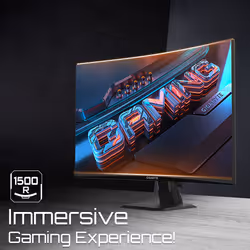 GIGABYTE Moniteur de jeu incurvé GS27FC 27" FHD - 1920 x 1080 (FHD), 180Hz, 1ms, 250 cd/m², FreeSync Premium, prêt pour HDR, HDMI 2.0, DisplayPort 1.4 - Vue supplémentaire 7