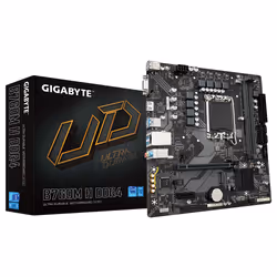 Gigabyte B760M H DDR4 (rev. 1.0), Intel, LGA 1700, Intel® Celeron®, Intel® Pentium® Gold, LGA 1700, DDR4-SDRAM, 64 Go