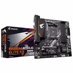 GIGABYTE B550M AORUS ELITE AX Carte mère - Processeurs AMD Ryzen 5000, VRM 5+3 phases, jusqu'à 4733 MHz DDR4, 1xPCIe 4.0 + 1x ...