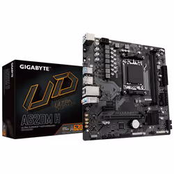 Gigabyte A620M H, AMD, Emplacement AM5, AMD Ryzen™ 5, AMD Ryzen 7 7th Gen, AMD Ryzen 9 7th Gen, Emplacement AM5, 96 Go, DDR5- ...