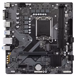 GIGABYTE B760M E Carte mère - Compatible avec les processeurs Intel Core 14ᵉ génération, VRM 6+1+1 phases, jusqu'à 7200 MHz DDR5 (OC), 2xPCIe 4.0 M.2, LAN 1 GbE, USB 3.2 Gen 1