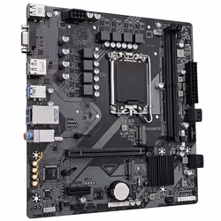 GIGABYTE B760M E Carte mère - Compatible avec les processeurs Intel Core 14ᵉ génération, VRM 6+1+1 phases, jusqu'à 7200 MHz DDR5 (OC), 2xPCIe 4.0 M.2, LAN 1 GbE, USB 3.2 Gen 1