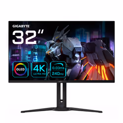 AORUS FO32U2, 80 cm (31.5"), 3840 x 2160 pixels, 4K Ultra HD, OLED, 0,03 ms, Noir