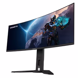 Gigabyte Moniteur de jeu courbé OLED WQHD MO34WQC 34” - 3440x1440(WQHD), 175Hz, 0.03ms, KVM, 250 cd/m2, FreeSync Premium Pro, DisplayHDR True Black 400, HDMI 2.1