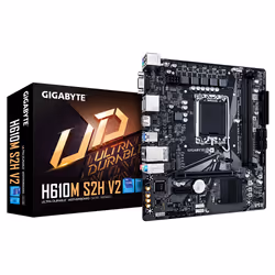 Gigabyte H610M S2H V2, Intel, LGA 1700, Intel® Celeron®, Intel® Core™ i3, Intel® Core™ i5, Intel® Core™ i7, Intel® Core™ i9,. ...
