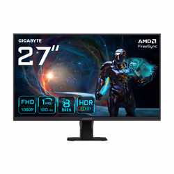 GIGABYTE GS27FA Moniteur de jeu 27” FHD - 1920 x 1080 (FHD), 180Hz, 1ms, 300 cd/m², FreeSync, HDR Ready, HDMI 2.0, 68,6 cm (2 ...