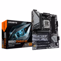 Gigabyte B650 EAGLE AX, AMD, Emplacement AM5, AMD Ryzen™ 5, AMD Ryzen 7 7th Gen, AMD Ryzen 9 7th Gen, Emplacement AM5, 192 Go ...