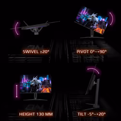 GIGABYTE AORUS FO32U 31,5” Moniteur de jeu UHD - 3840 x 2160 (UHD), 165Hz, 0,03ms, 250 cd/m², FreeSync Premium Pro, DisplayHDR True Black 400, HDMI 2.1, DisplayPort 1.4 - Vue supplémentaire 16