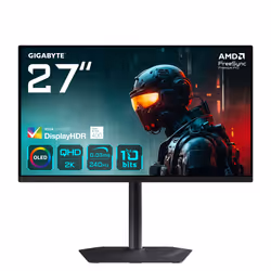 GIGABYTE MO27Q2 27" Moniteur Gaming OLED QHD - 2560 x 1440, 240Hz, 0.03ms, 250 cd/m², Display HDR True Black 400, HDMI 2.1, D ...