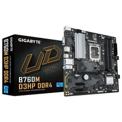GIGABYTE B760M D3HP DDR4 - Prend en charge les processeurs Intel Core 14ème génération, VRM numérique 4+1+1 phases, jusqu'à 5333MHz DDR4 (OC), 2xPCIe 4.0 M.2, LAN GbE, USB 3.2 Gen1