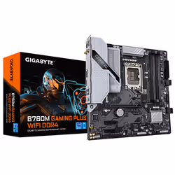 GIGABYTE B760M GAMING PLUS WIFI DDR4 Carte mère - Compatible avec les processeurs Intel Core de 14e génération, VRM 4+1+1 pha ...