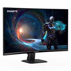 GIGABYTE GS27QCA 27" Moniteur Gaming Incurvé QHD - 2560 x 1440, 180Hz, 1ms, 250 cd/m², FreeSync, HDR Ready, HDMI 2.0, DisplayPort 1.4