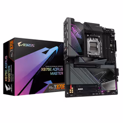 GIGABYTE Carte mère X870E AORUS MASTER - Prend en charge les processeurs AMD Ryzen 9000, VRM numérique 16+2+2 phases, jusqu'à ...