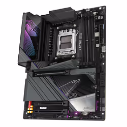 GIGABYTE Carte mère X870E AORUS MASTER - Prend en charge les processeurs AMD Ryzen 9000, VRM numérique 16+2+2 phases, jusqu'à 8200MHz DDR5 (OC), 4xPCIe 5.0 + 4xM.2, Wi-Fi 7, LAN 5GbE, USB 3.2 Gen 2x2 - Vue supplémentaire 4