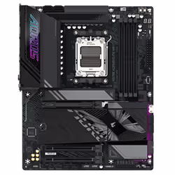 GIGABYTE Carte mère X870E A ELITE WIFI7 - Prend en charge les processeurs AMD Ryzen 9000, VRM numérique 16+2+2 phases, jusqu'à 8000MHz DDR5 (OC), 4xPCIe 5.0 + 4xM.2, Wi-Fi 7, LAN 2.5GbE, USB 3.2 Gen 2x2