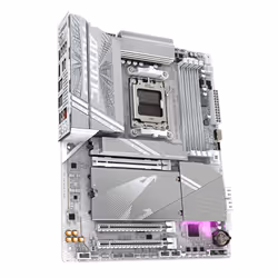 GIGABYTE Carte mère X870 A ELITE WF7 ICE - Prend en charge les processeurs AMD Ryzen 9000, VRM numérique 16+2+2 phases, jusqu'à 8000MHz DDR5 (OC), 4xPCIe 5.0 + 4xM.2, Wi-Fi 7, LAN 2.5GbE, USB 3.2 Gen 2x2