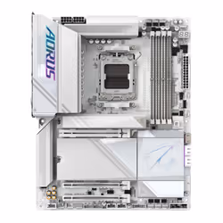 GIGABYTE Carte mère X870E AORUS PRO ICE - Prend en charge les processeurs AMD Ryzen 9000, VRM numérique 16+2+2 phases, jusqu'à 8000MHz DDR5 (OC), 4xM.2 + 4xPCIe 5.0, Wi-Fi 7, LAN 2.5GbE, USB 3.2 Gen 2x2