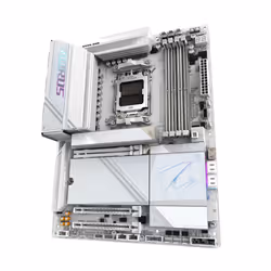 GIGABYTE Carte mère X870E AORUS PRO ICE - Prend en charge les processeurs AMD Ryzen 9000, VRM numérique 16+2+2 phases, jusqu'à 8000MHz DDR5 (OC), 4xM.2 + 4xPCIe 5.0, Wi-Fi 7, LAN 2.5GbE, USB 3.2 Gen 2x2 - Vue supplémentaire 4