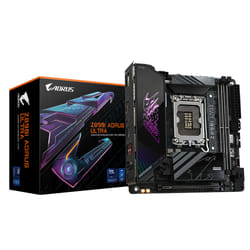 GIGABYTE Carte mère Z890I AORUS ULTRA - Prend en charge les processeurs Intel Core Ultra (Série 2), VRM à 8+1+2 phases, jusqu'à 8800MHz DDR5 (OC), 1xPCIe 5.0 + 1xPCIe 4.0, Wi-Fi 7, LAN 2.5GbE, Thunderbolt 4